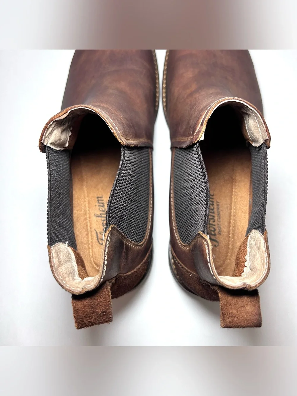 Florsheim Lodge Plain Toe Gore Chelsea Boot Men’s Brown Leather
